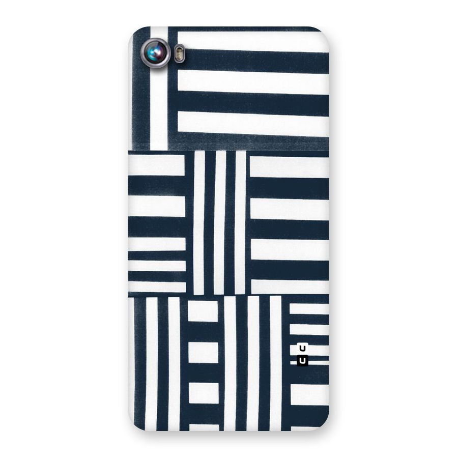 Square  Stripes Back Case for Micromax Canvas Fire 4 A107