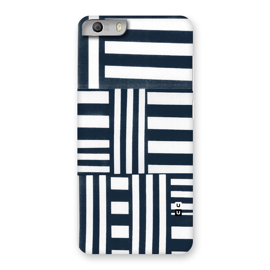 Square  Stripes Back Case for Micromax Canvas Knight 2