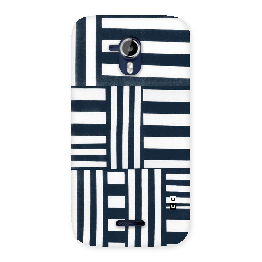 Square  Stripes Back Case for Micromax Canvas Magnus A117