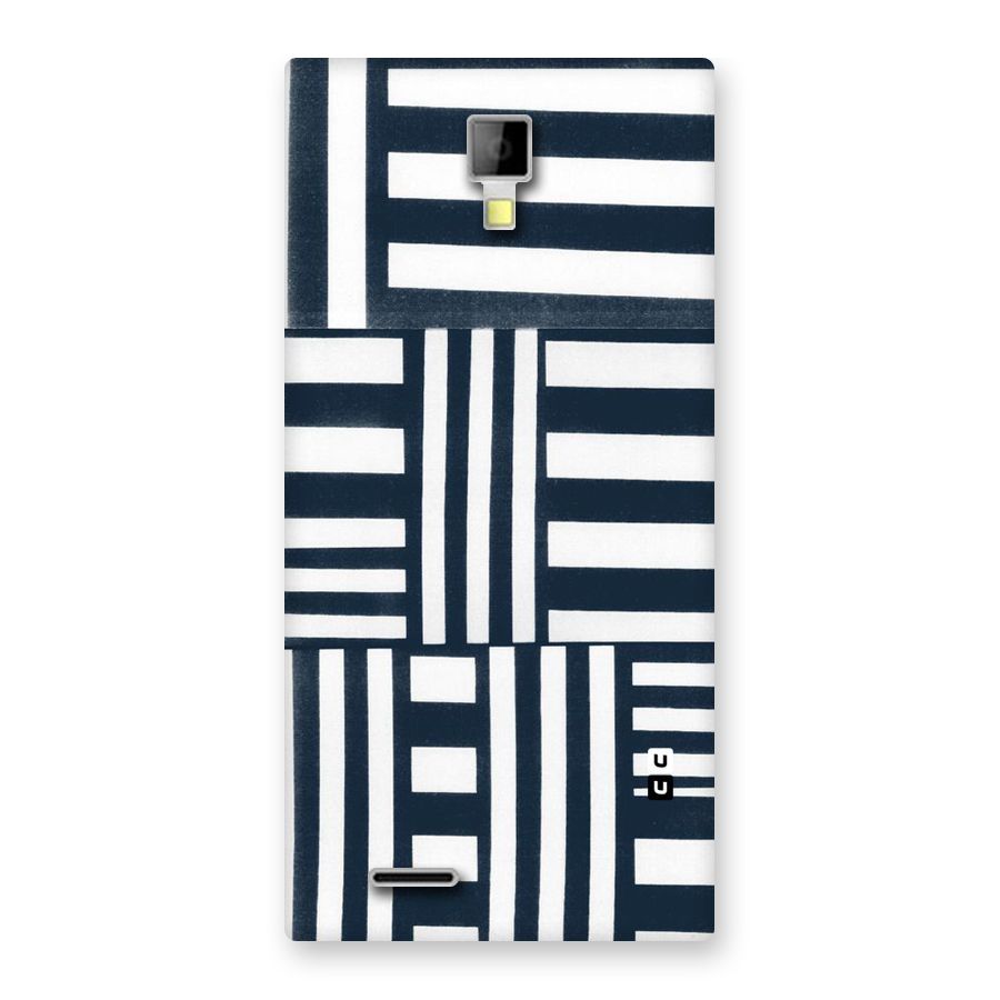 Square  Stripes Back Case for Micromax Canvas Xpress A99