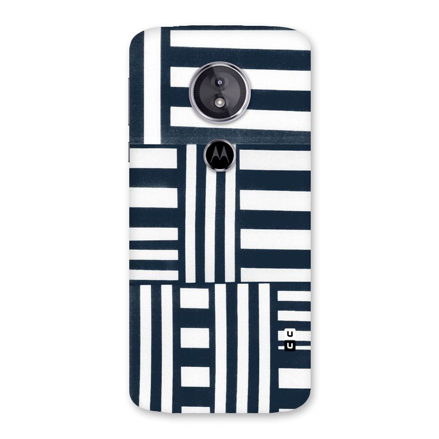 Square  Stripes Back Case for Moto E5