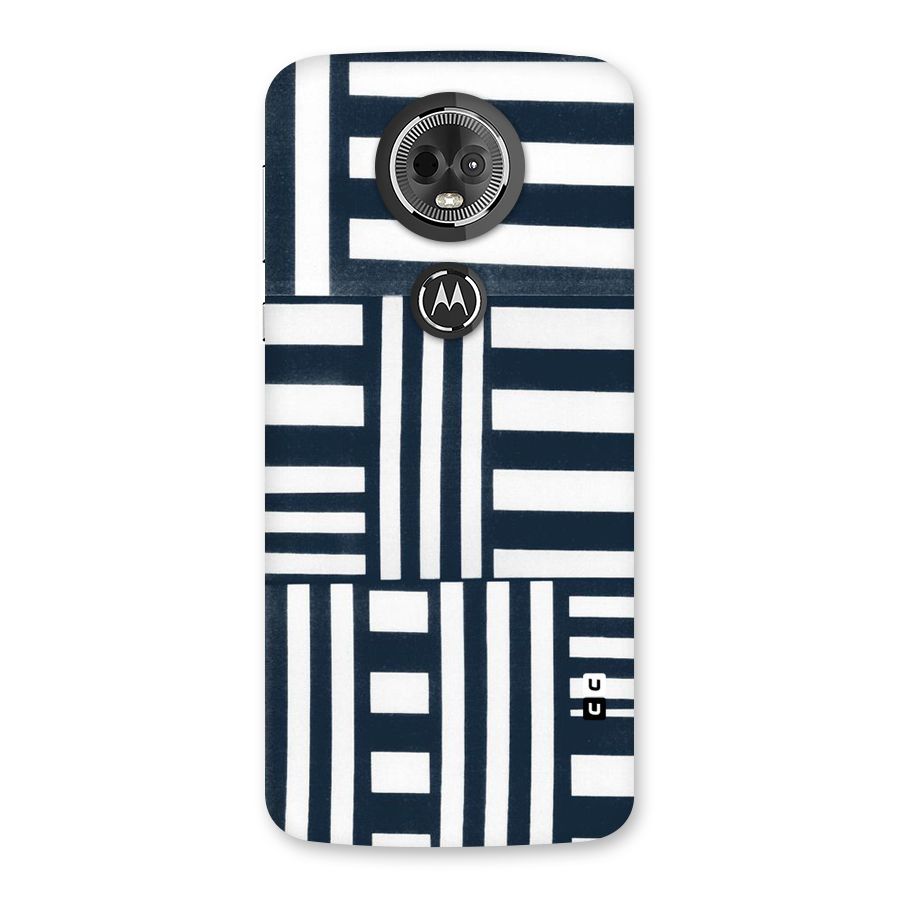 Square  Stripes Back Case for Moto E5 Plus