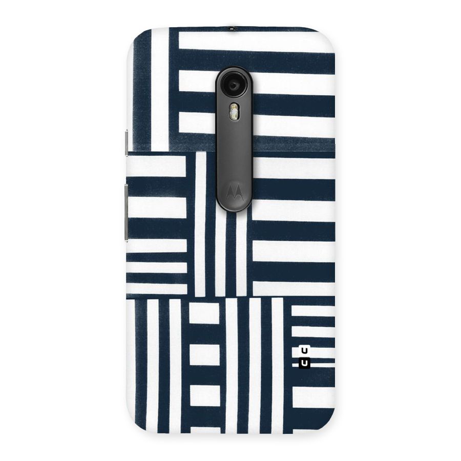 Square  Stripes Back Case for Moto G3