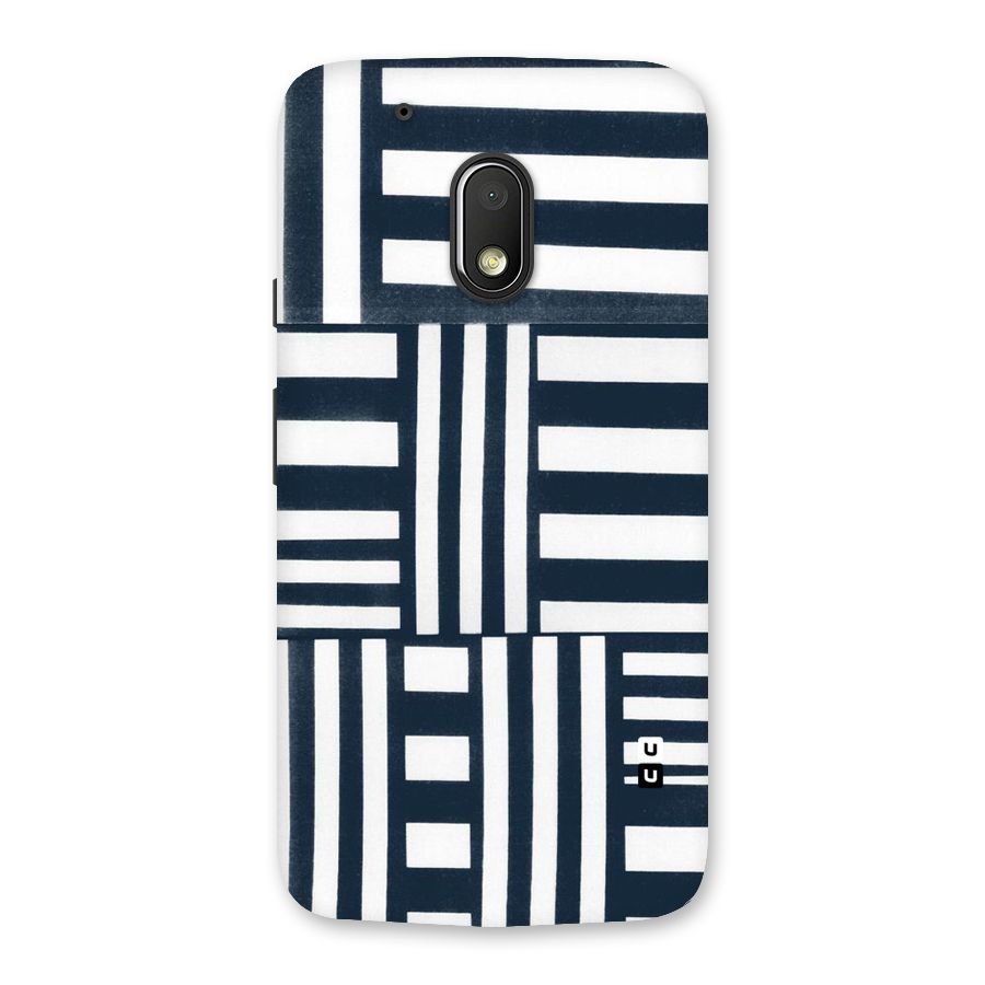 Square  Stripes Back Case for Moto G4 Play