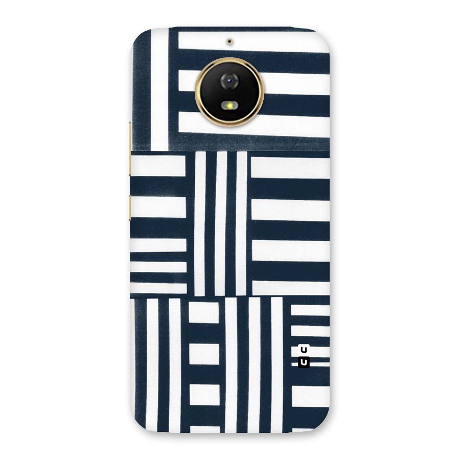 Square  Stripes Back Case for Moto G5s