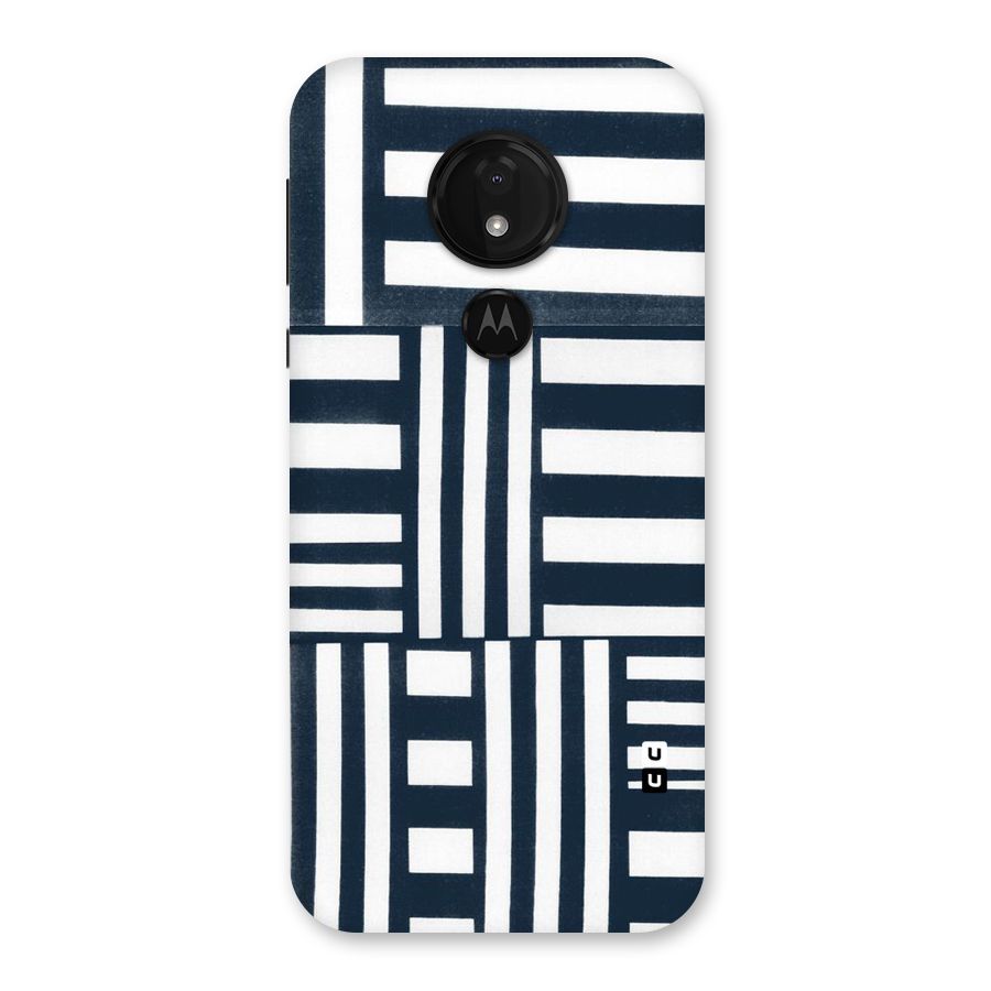 Square  Stripes Back Case for Moto G7 Power