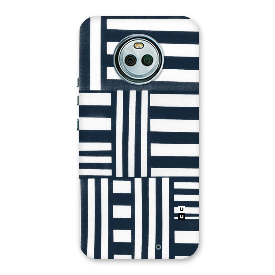 Square  Stripes Back Case for Moto X4