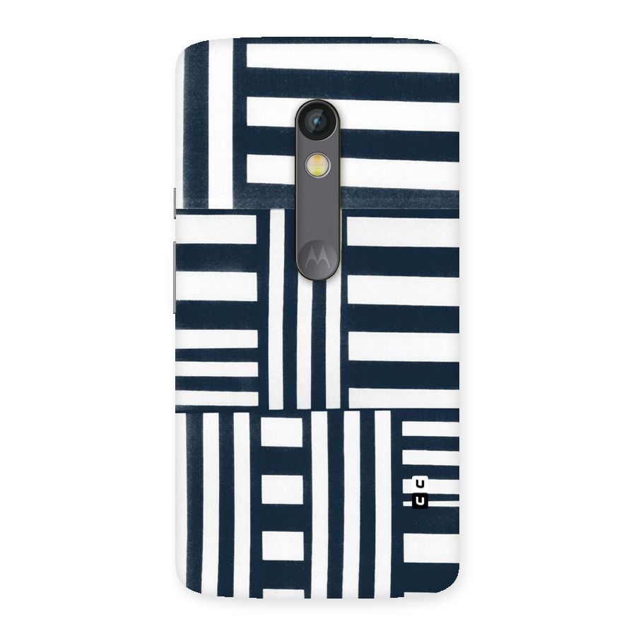Square  Stripes Back Case for Moto X Play