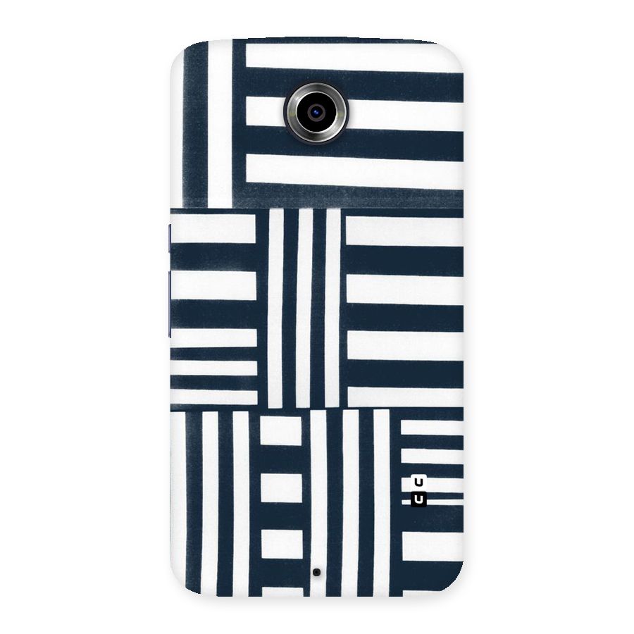 Square  Stripes Back Case for Nexsus 6