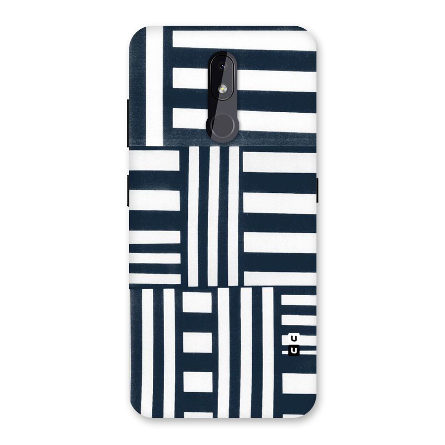 Square  Stripes Back Case for Nokia 3.2