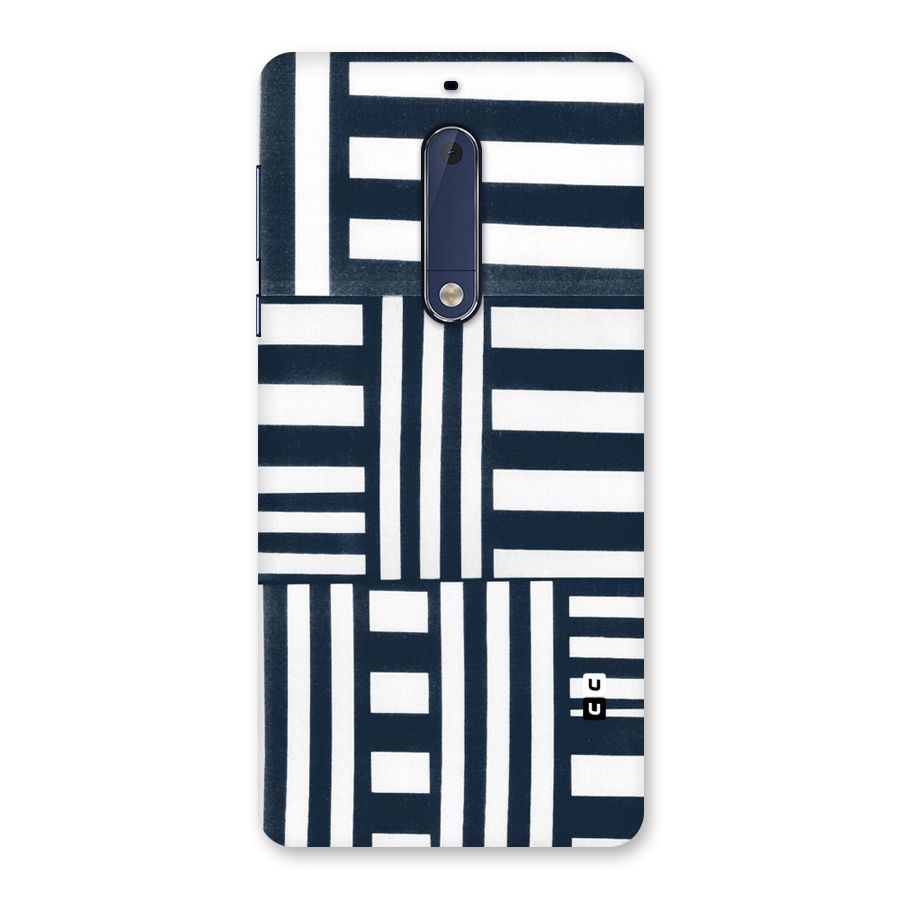 Square  Stripes Back Case for Nokia 5