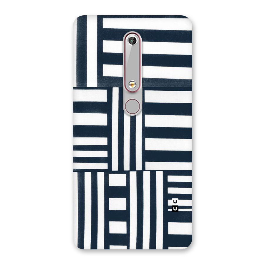 Square  Stripes Back Case for Nokia 6.1