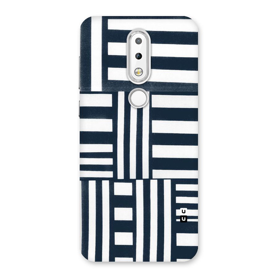 Square  Stripes Back Case for Nokia 6.1 Plus