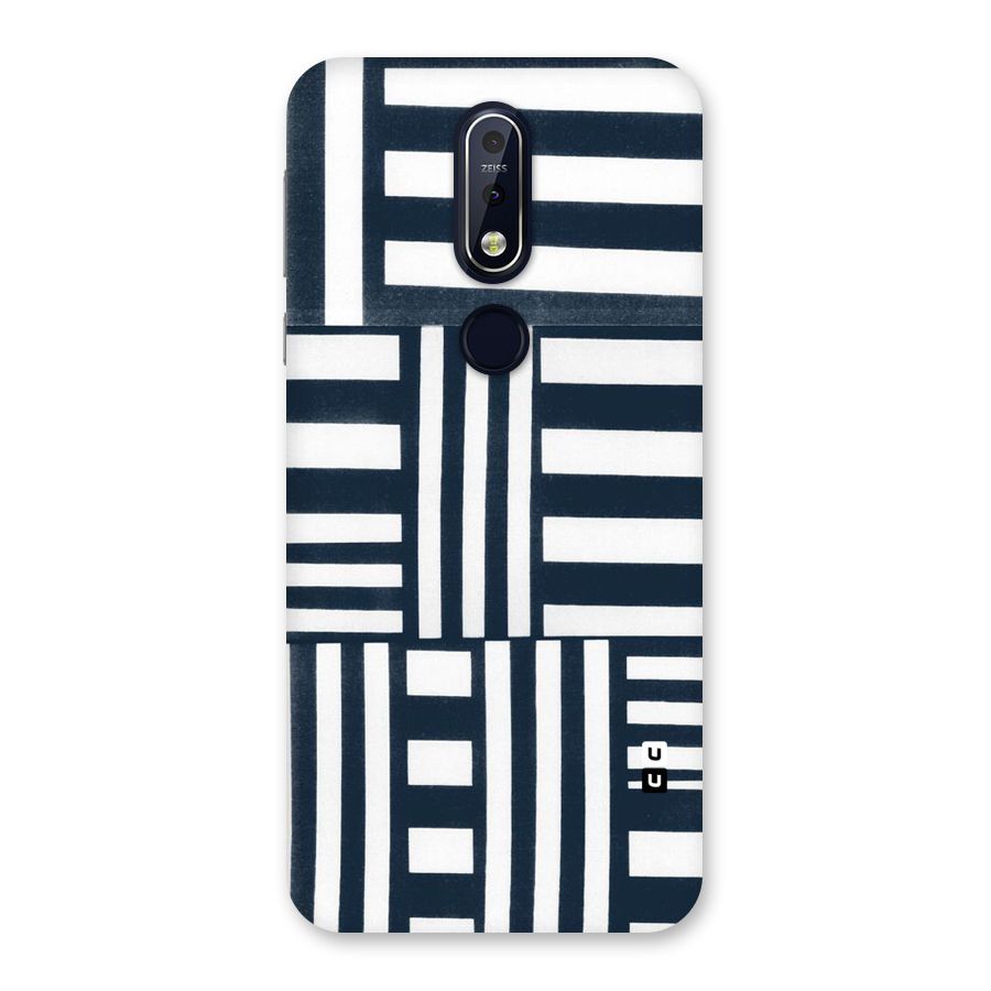 Square  Stripes Back Case for Nokia 7.1