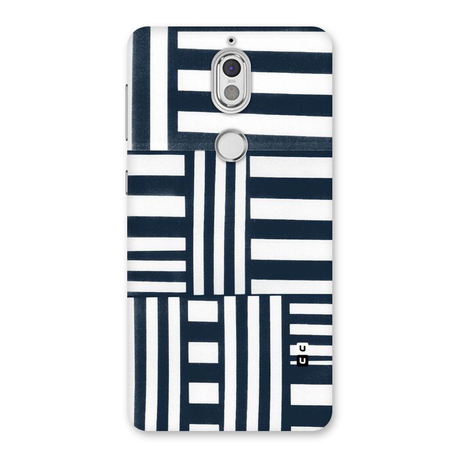 Square  Stripes Back Case for Nokia 7