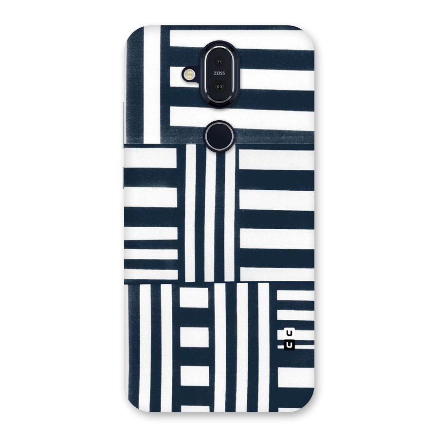 Square  Stripes Back Case for Nokia 8.1