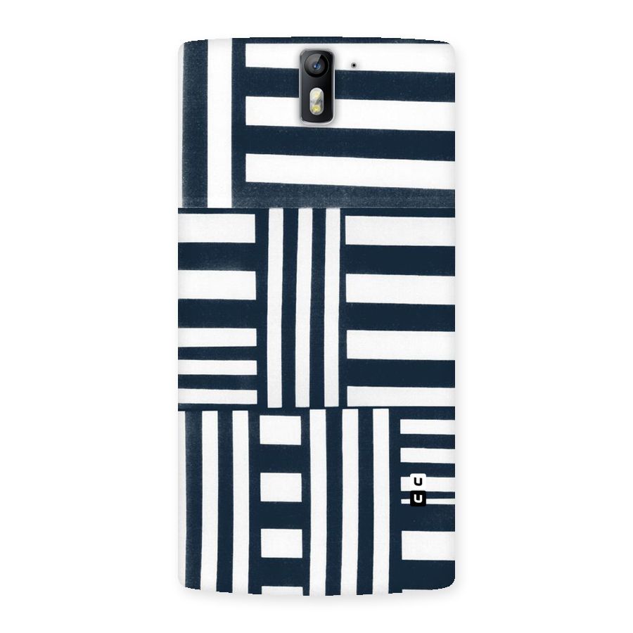 Square  Stripes Back Case for One Plus One