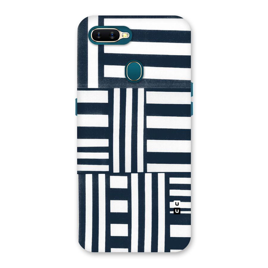Square  Stripes Back Case for Oppo A11k