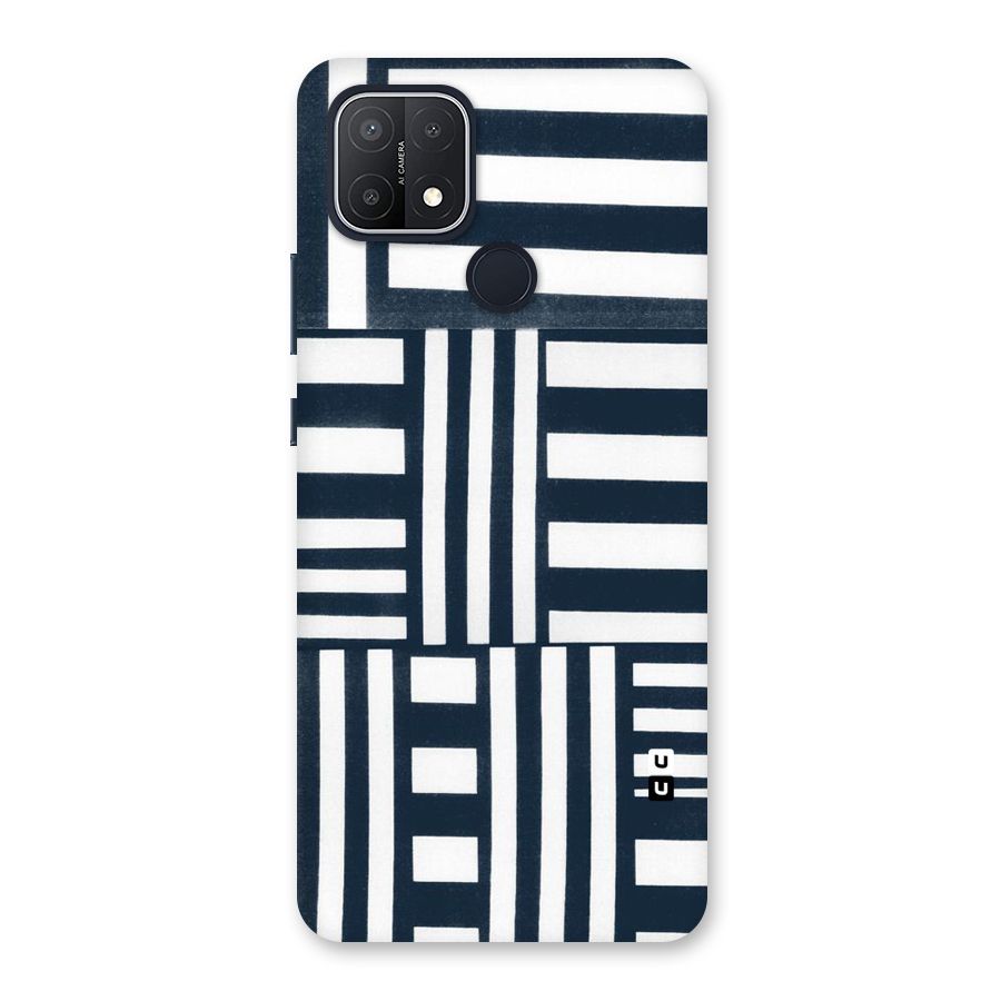 Square  Stripes Back Case for Oppo A15