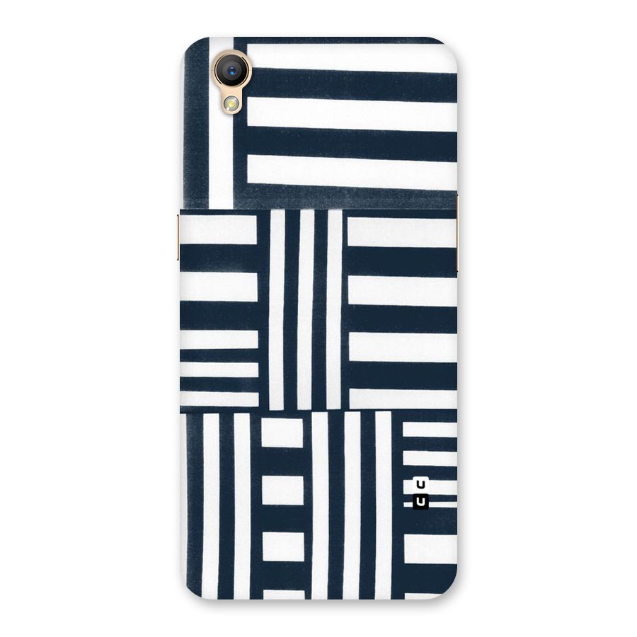 Square  Stripes Back Case for Oppo A37
