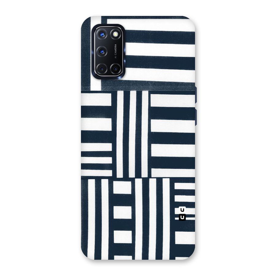 Square  Stripes Back Case for Oppo A52