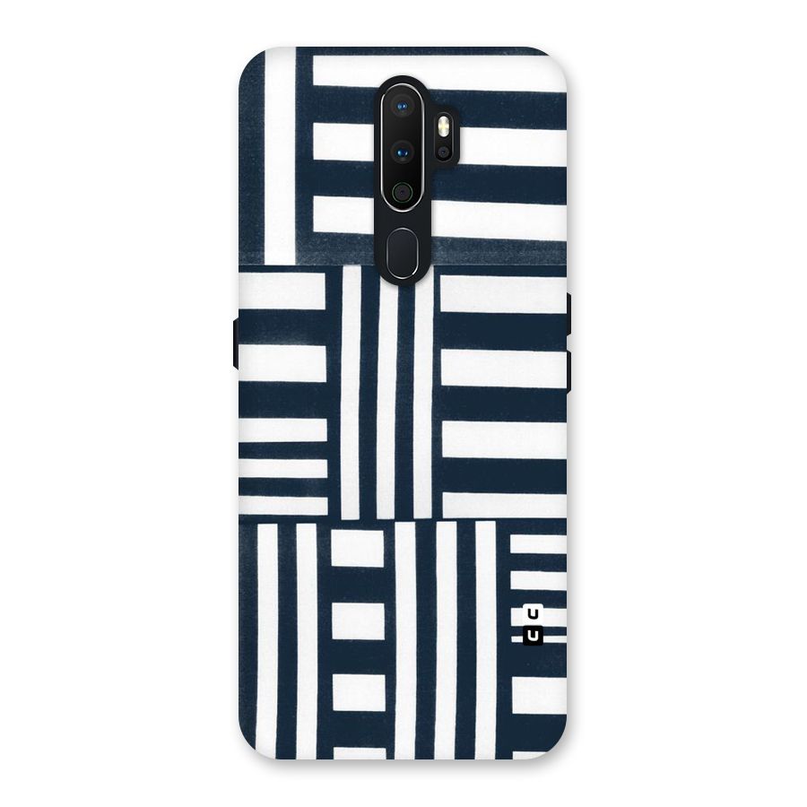 Square  Stripes Back Case for Oppo A5 (2020)