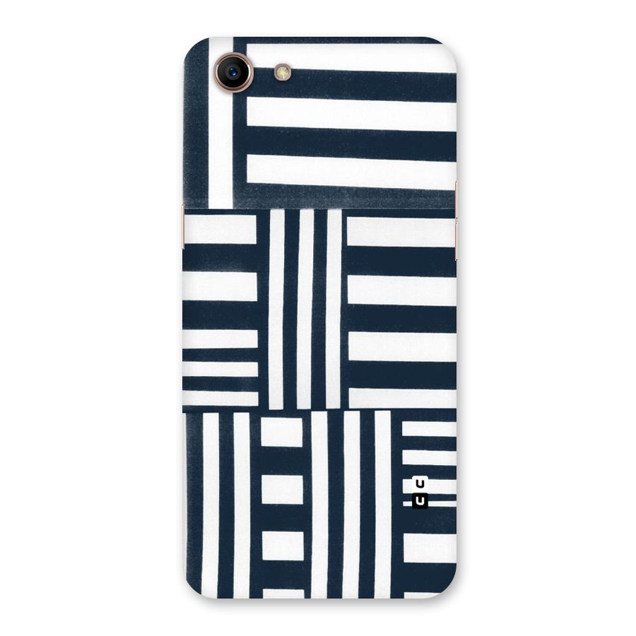 Square  Stripes Back Case for Oppo A83 (2018)