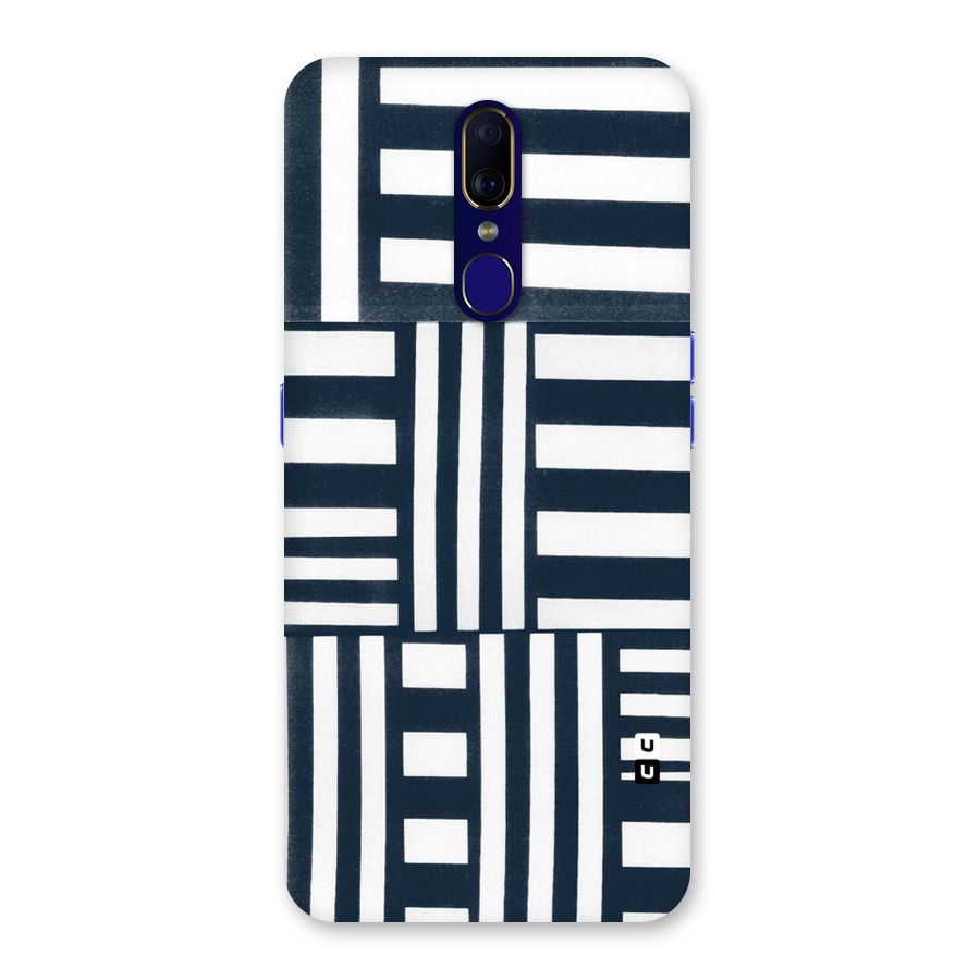 Square  Stripes Back Case for Oppo A9
