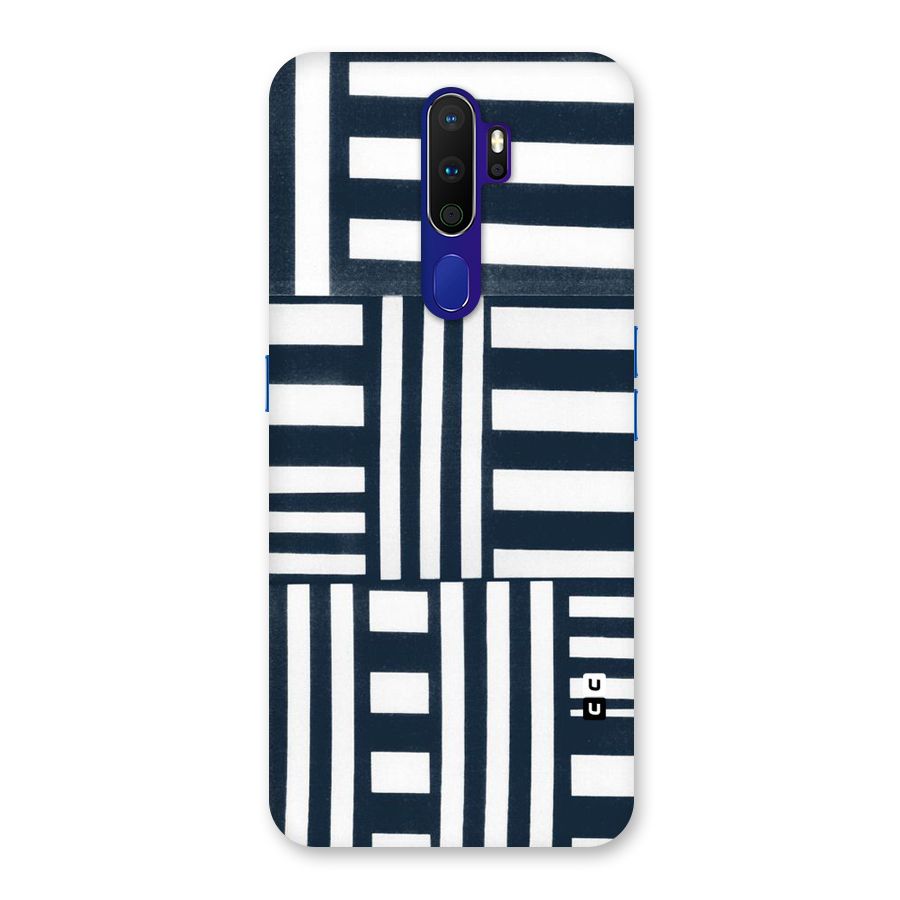 Square  Stripes Back Case for Oppo A9 (2020)
