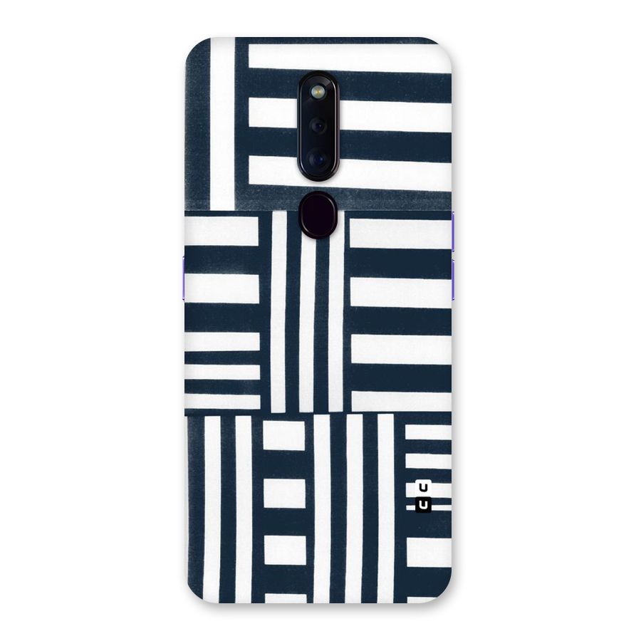 Square  Stripes Back Case for Oppo F11 Pro
