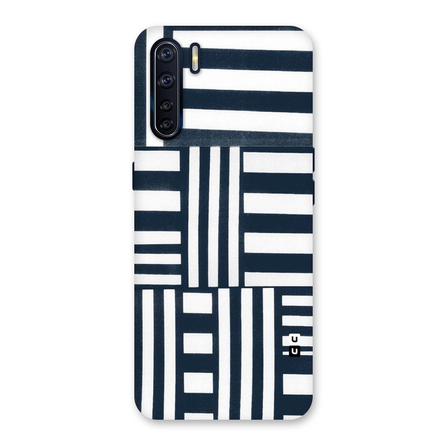 Square  Stripes Back Case for Oppo F15