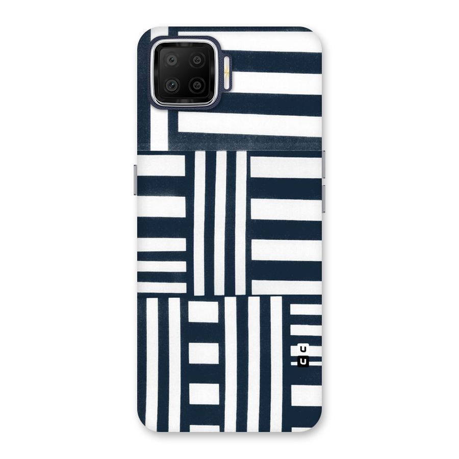 Square  Stripes Back Case for Oppo F17