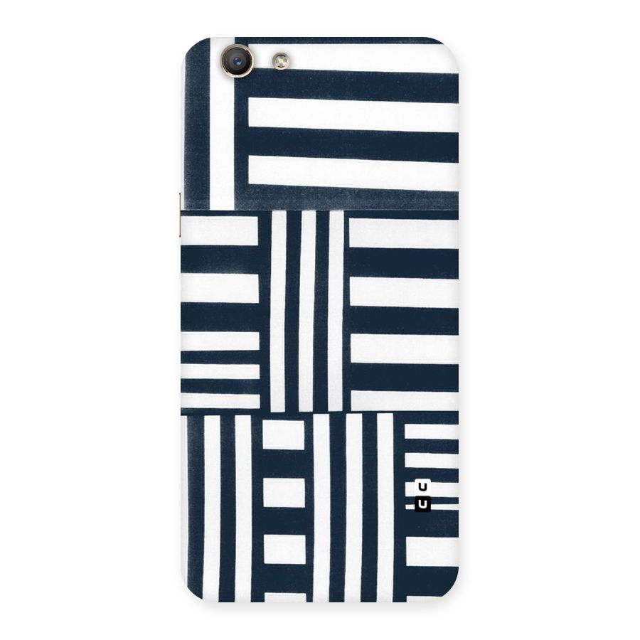 Square  Stripes Back Case for Oppo F1s