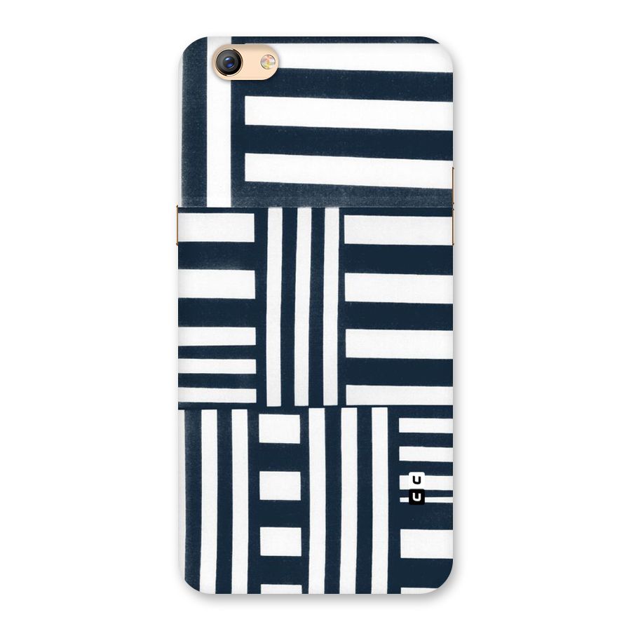 Square  Stripes Back Case for Oppo F3 Plus
