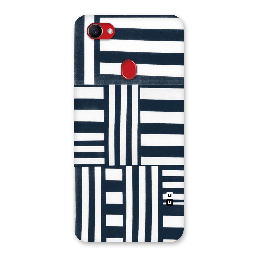 Square  Stripes Back Case for Oppo F7