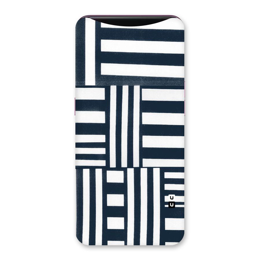 Square  Stripes Back Case for Oppo Find X