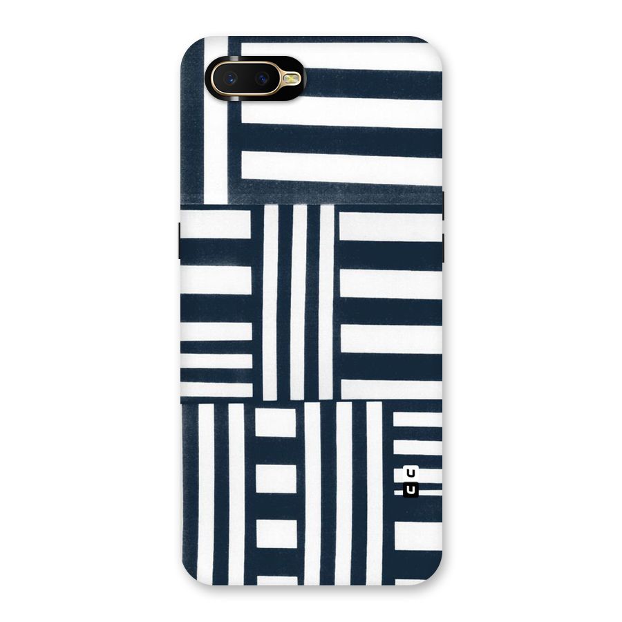 Square  Stripes Back Case for Oppo K1