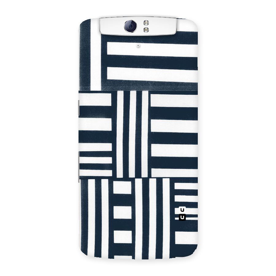 Square  Stripes Back Case for Oppo N1