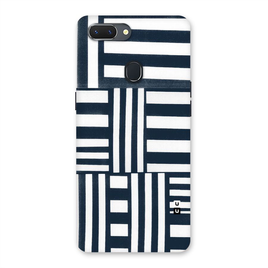 Square  Stripes Back Case for Oppo Realme 2