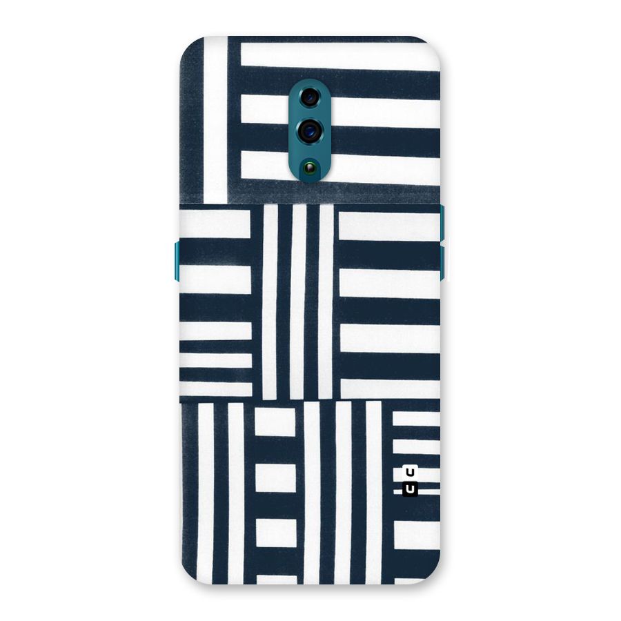Square  Stripes Back Case for Oppo Reno