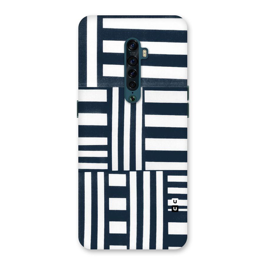 Square  Stripes Back Case for Oppo Reno2