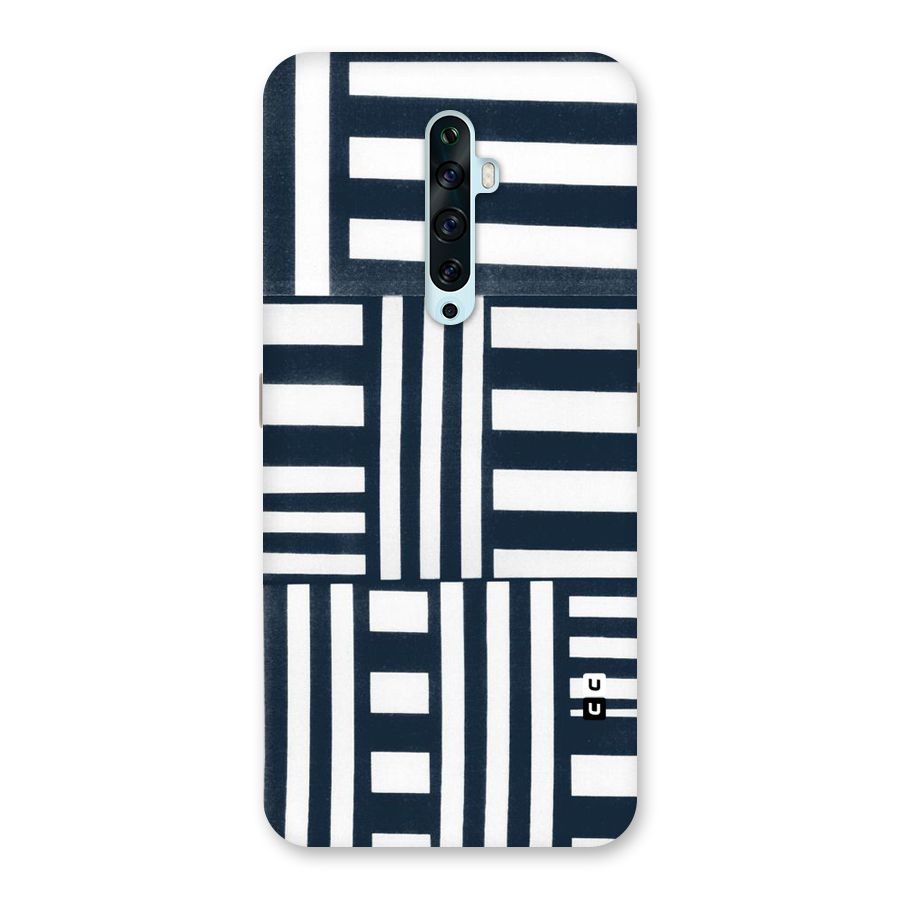 Square  Stripes Back Case for Oppo Reno2 Z