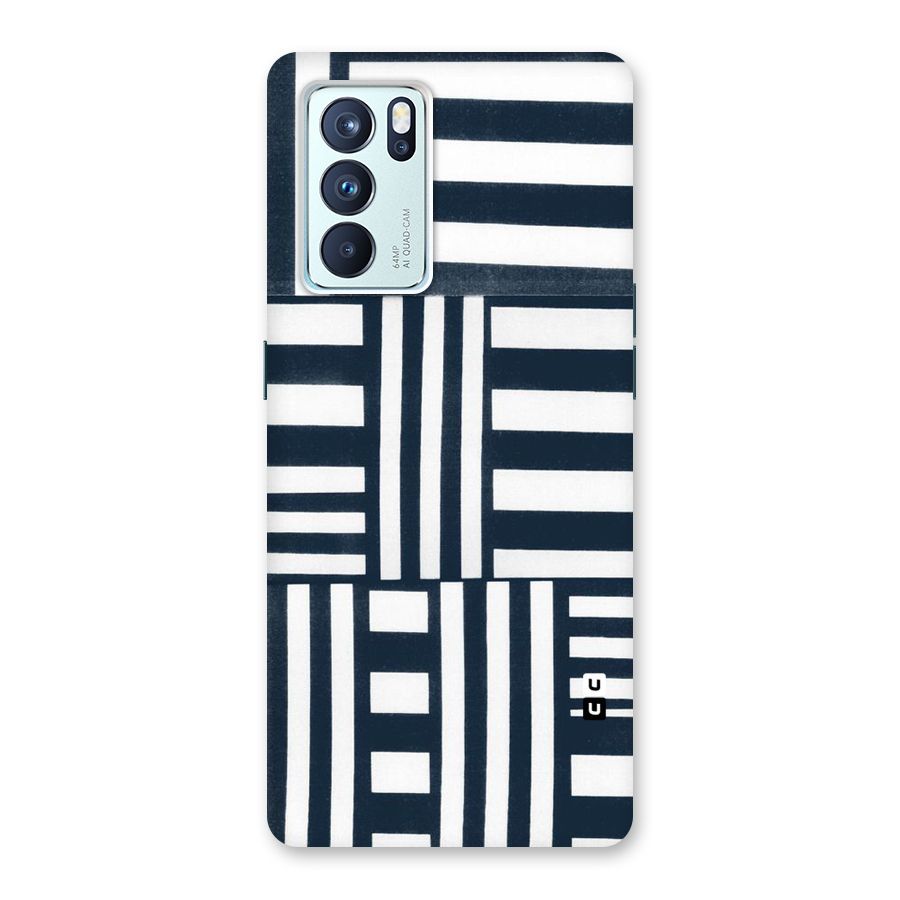 Square  Stripes Back Case for Oppo Reno6 Pro 5G