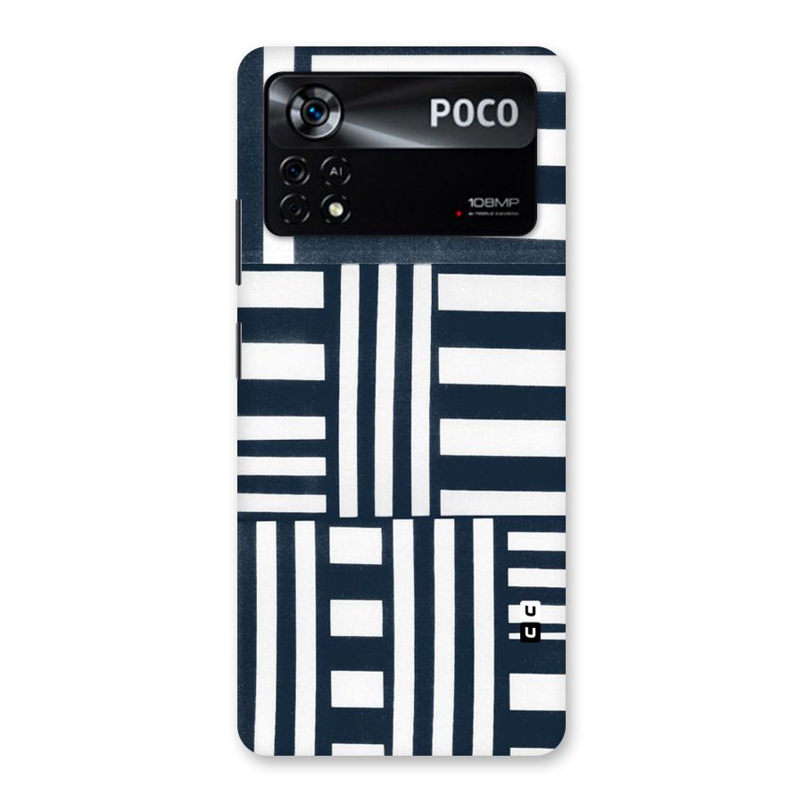 Square  Stripes Back Case for Poco X4 Pro 5G