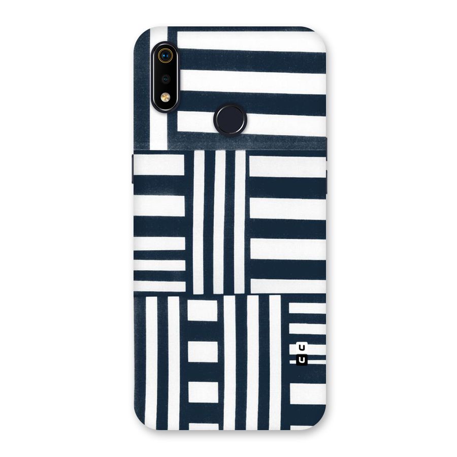 Square  Stripes Back Case for Realme 3i