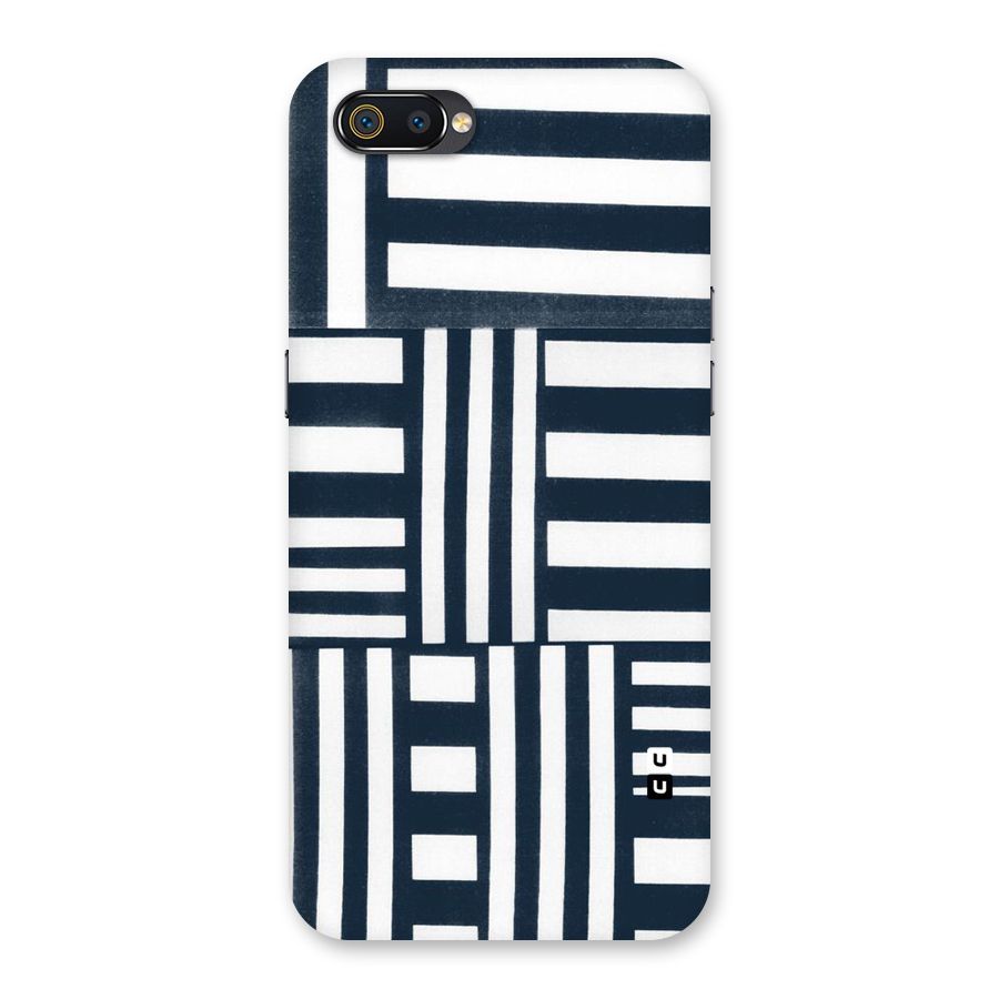 Square  Stripes Back Case for Realme C2