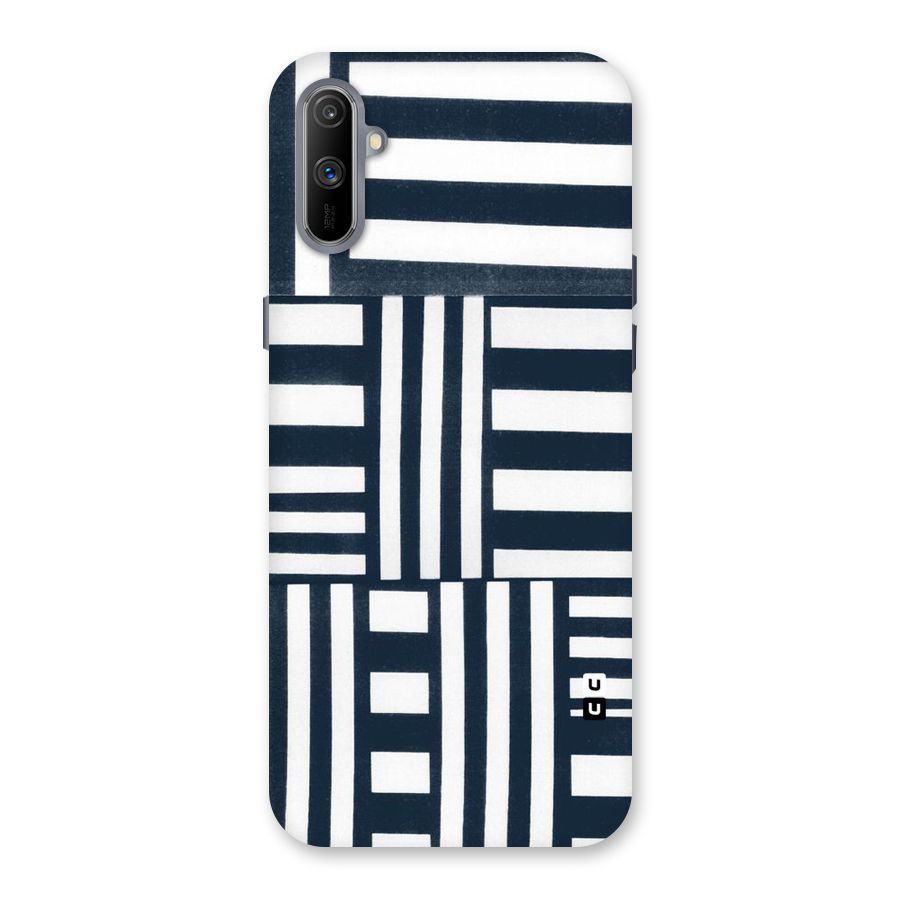 Square  Stripes Back Case for Realme C3