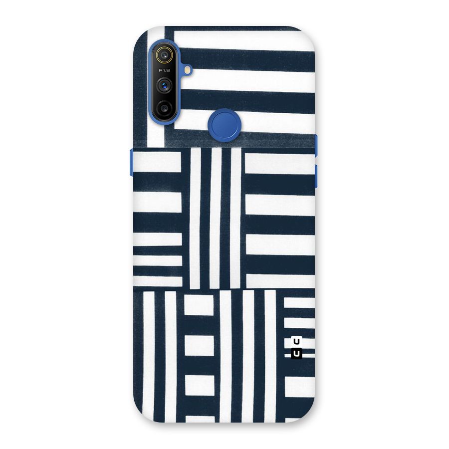 Square  Stripes Back Case for Realme Narzo 10A
