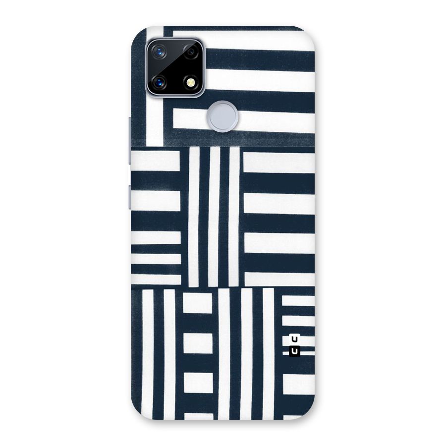 Square  Stripes Back Case for Realme Narzo 20