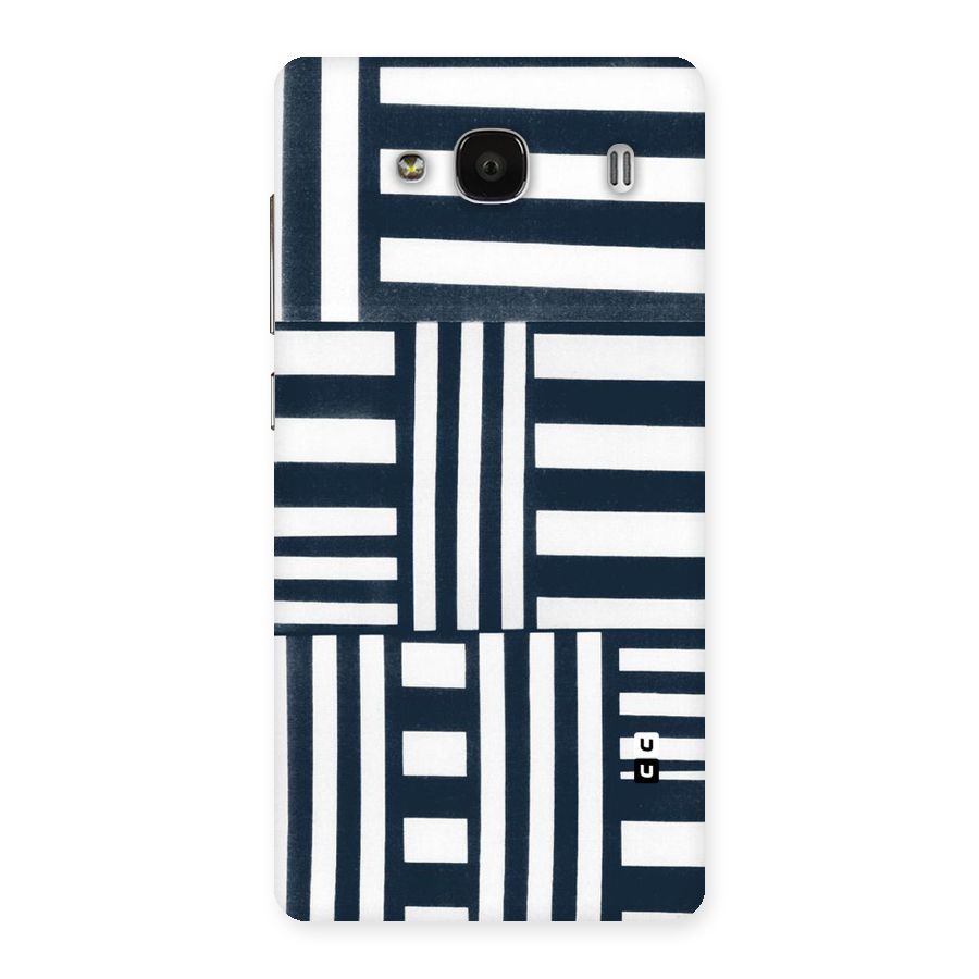 Square  Stripes Back Case for Redmi 2